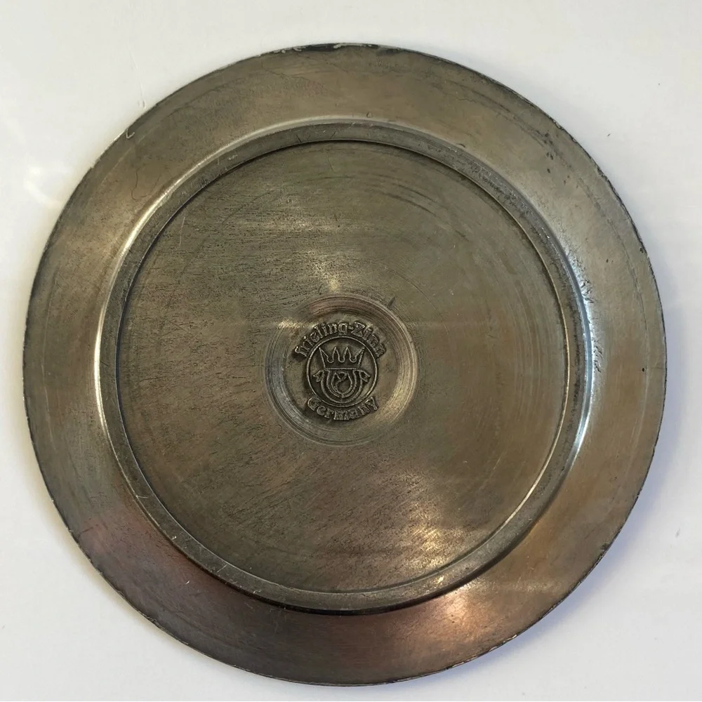 Vintage German 95% Pewter plate Frieling-Zinn - Picture 3 of 7